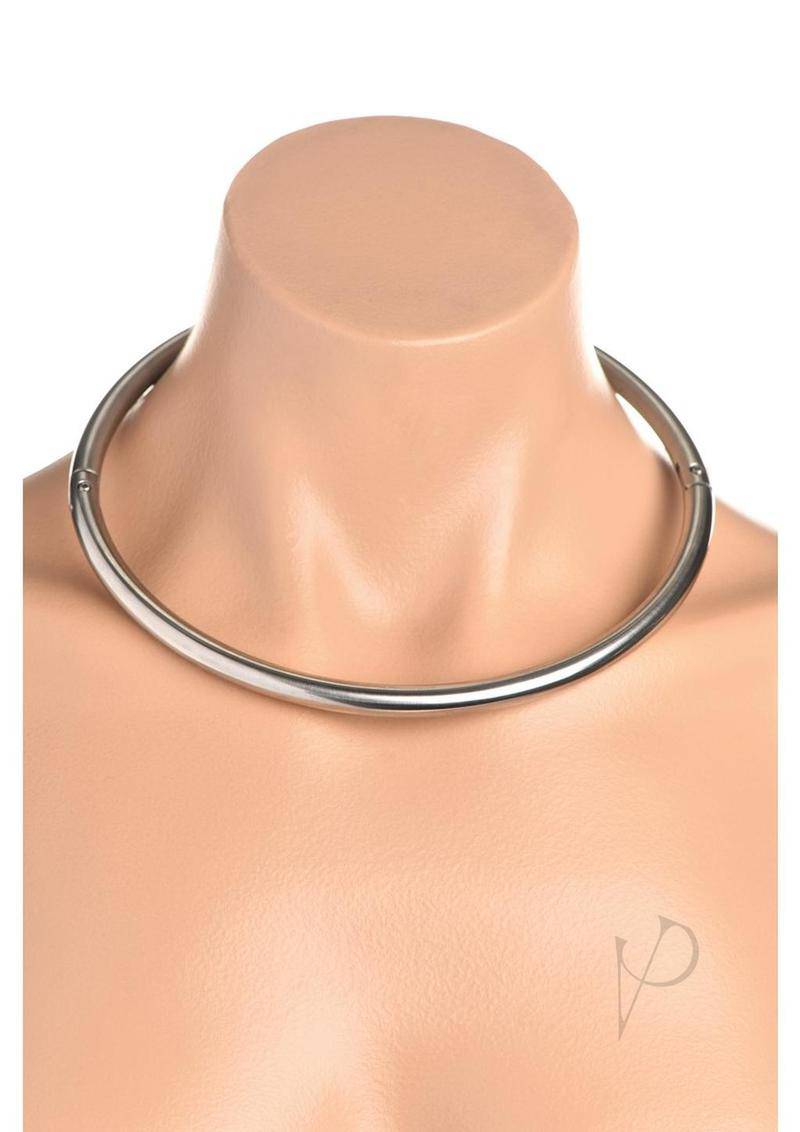 Master Series Possession Stainless Steel Locking Collar - XLarge - Chambre Rouge