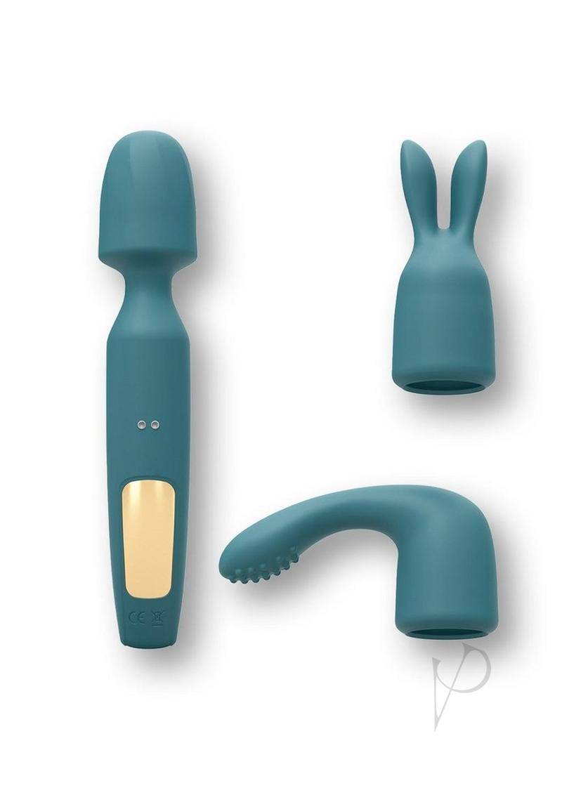 R-evolution Rechargeable Silicone Rabbit Vibrator - Teal Me - Chambre Rouge