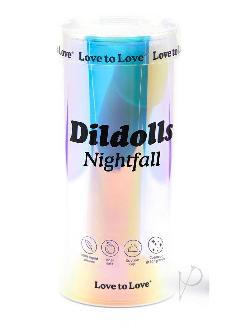 Dildolls Nightfall Silicone Dildo - Teal/Gold - Chambre Rouge