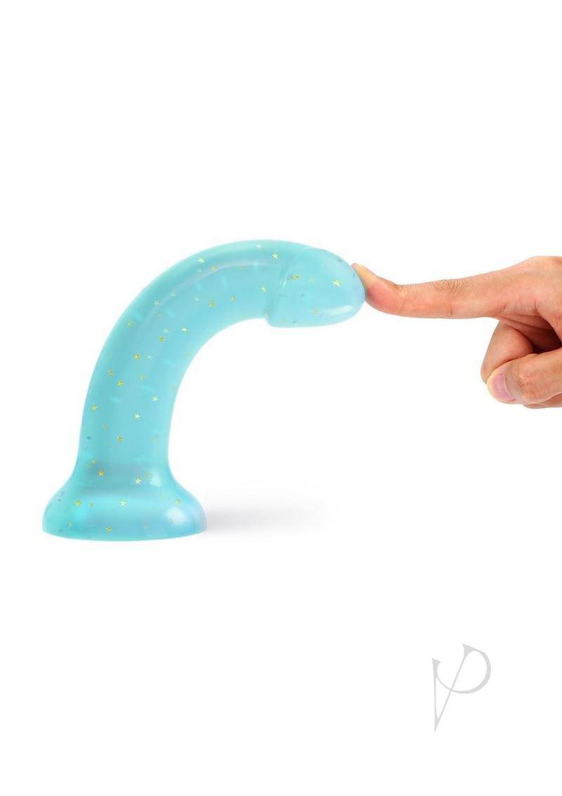 Dildolls Nightfall Silicone Dildo - Teal/Gold - Chambre Rouge