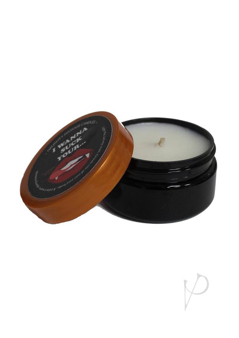 Massage Candle 1.7oz Wanna Suck-1