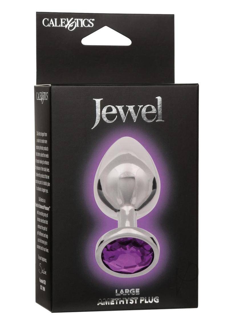 Jewel Large Amethyst Plug Purple-0