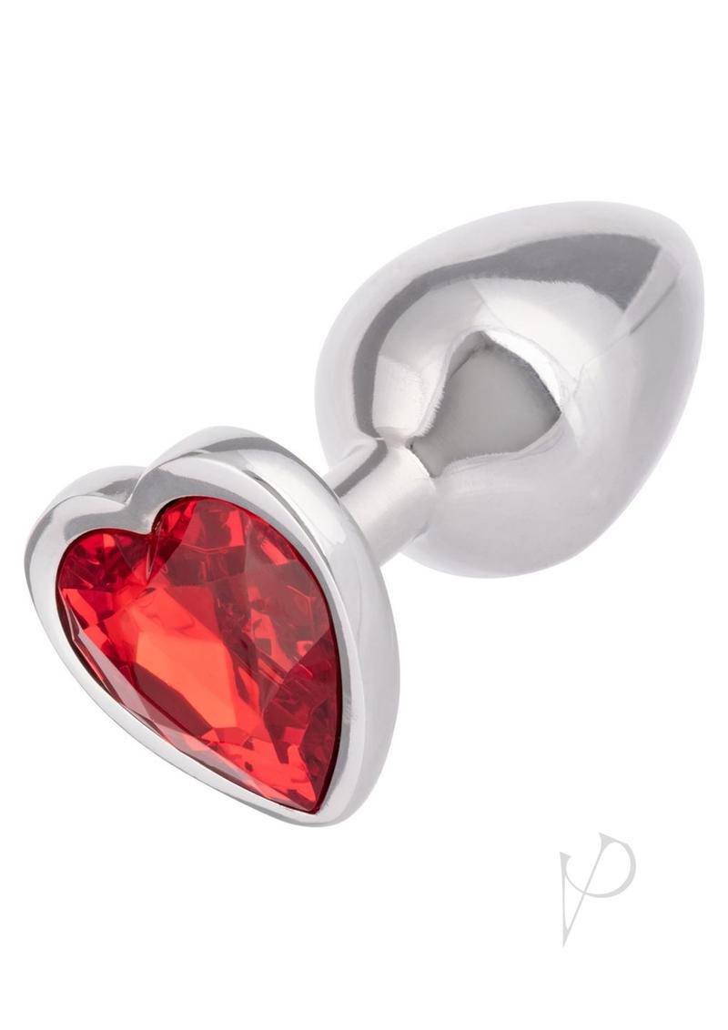 Jewel Small Ruby Heart Plug Red-1