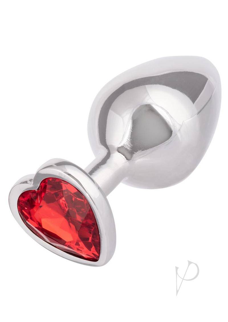 Jewel Large Ruby Heart Plug Red-1