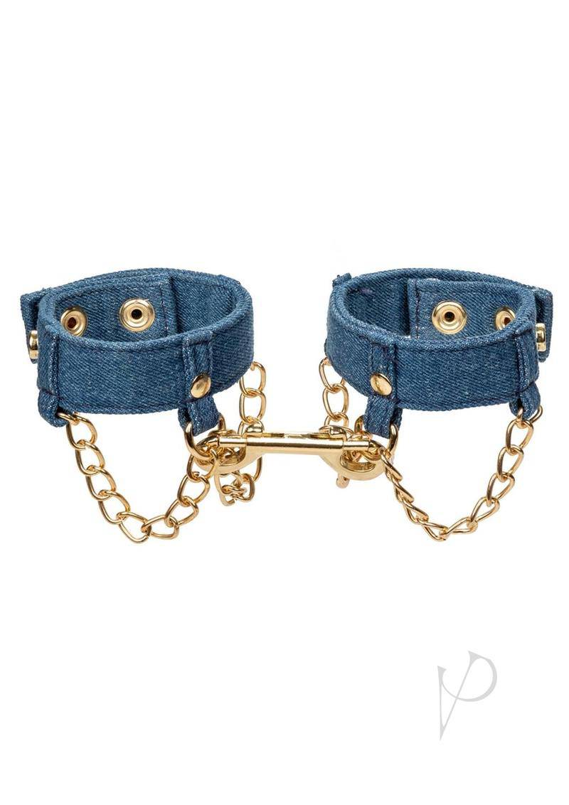 Ride Em Premium Denim Coll Wrist Cuffs-1