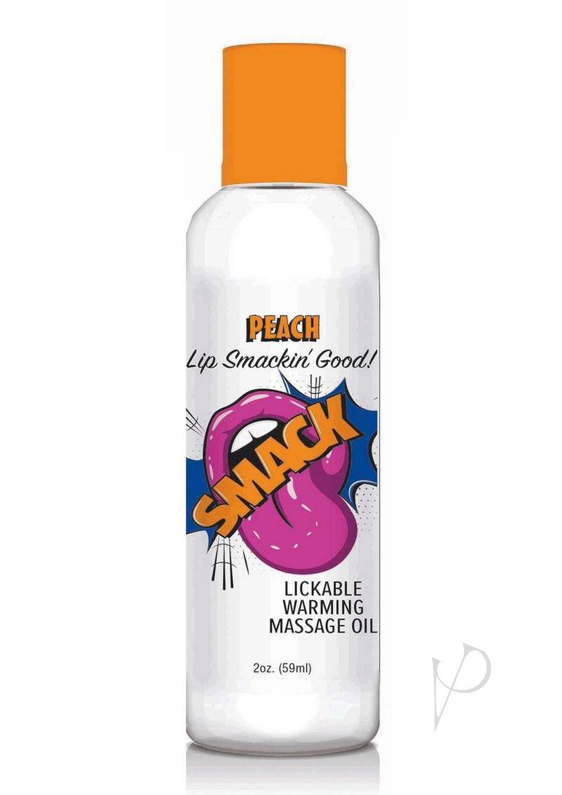 Smack Massage Oil Peach 2oz-0