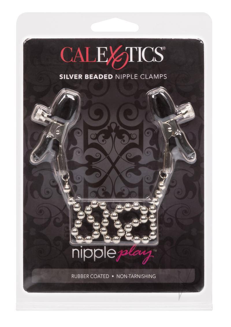 Nipple Clamps - Silver Beaded - Chambre Rouge