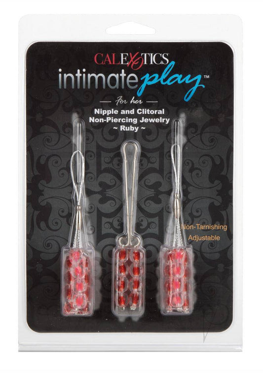 Nipple and Clitoral Ruby Body Jewelry - Chambre Rouge