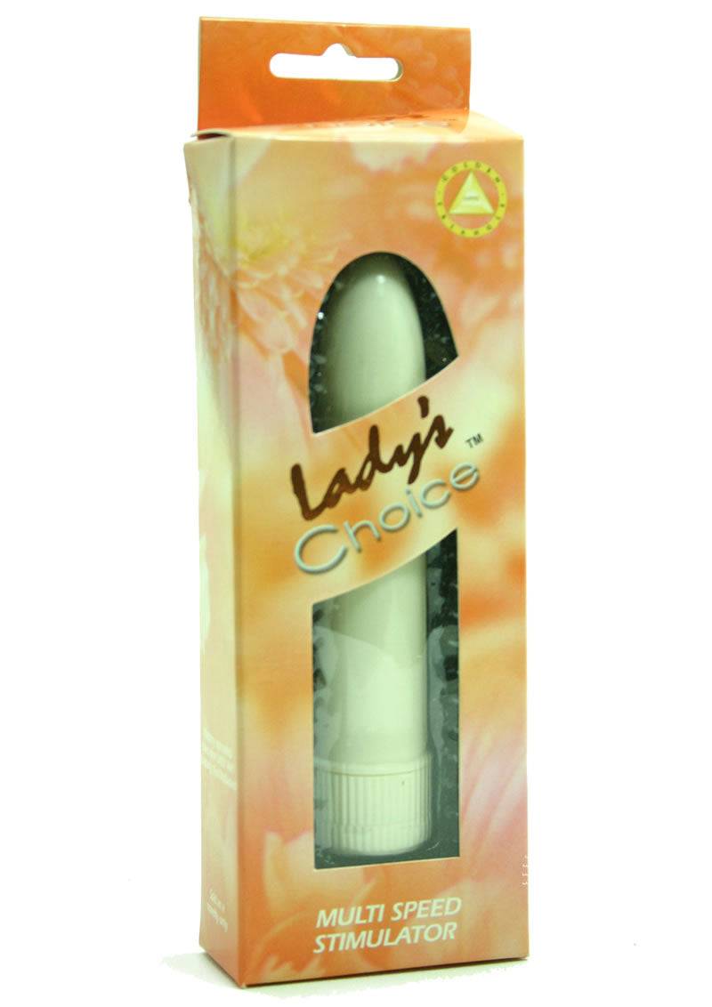 Lady`s Choice Plastic Vibrator - Ivory